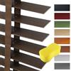 NRQCJM Tende Veneziane in Legno Su Misura per Interni Multicolore Tende Orizzontali Persiane Oscuranti per Finestra Soggiorno Cucina Camera 25 30 35 45 60 80 100 130 160cm Facili Da Montare(Marrone)