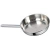 sacim metalsomma Padella con Manico Lungo in Acciaio Inox 18/10 con Triplo Fondo cm 16 Made in Italy