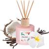 AVA & MAY Bahamas Diffusore ambiente (100ml) - Profumi per ambienti artigianali alle dolci note di cocco, vaniglia e monoi - Profumatori ambiente che evocano la vacanza
