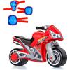 M MOLTO Molto | Moto Corridoio Cross Rossa + Protezioni blu | Moto Corre Corridoi per tutti i tipi di terreno | Giocattoli sicuri e resistenti | Favorisce lo sviluppo sano di bambini e ragazze | + 18 mesi
