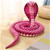 Champracer Peluche a forma di serpente in pitone, giocattolo di peluche realistico, per feste di compleanno (80 cm, rosa)