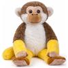 CARTOON Scimmietta Peluche Play Eco Play Green 39 cm Peluche Morbido in Materiali Riciclati con Velcro Eco Friendly Idea Regalo per Bambini (Scimmia gialla)