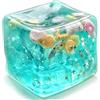 Bemonew Squish Ice Cube, Giocattolo Elastico Antistress Giocattolo sensoriale a Tema Oceano con Stelle e Conchiglie per giornate impegnative o Viaggi, Verde