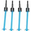 SUNGOOYUE Set Alberi di Trasmissione CVD per Auto RC 1/10 - Kit Universale Anteriore e Posteriore in Metallo da 4 Pezzi, Compatibile con TT02B, Alta Resistenza e Precisione, Ideale per Modellismo RC