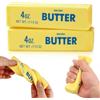 ZUMME butter squishy, Gioco da spremere in PU a lento ritorno, Giocattolo sensoriale antistress per bambini e adulti, adatto a ufficio e scuola(2 Pz Giallo)