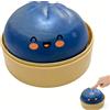 Generico Gigante Glitter Squishys Ravioli,Nuovo Glitter Dumpling Squishys, Divertente Giocattolo Antistress Bao Bun Con Vaporiera, Morbida Pallina Antistress Ravioli Spremere Giocattoli,Adatto agli adulti