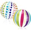 Quuylin 2 palline Pallanuoto gonfiabile,colorate a righe, 40 cm