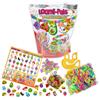 RAINBOW LOOM Loomi-Pals - Kit di fasce per telaio della serie alimentare, kit di braccialetti in gomma con ciondoli e fasce, per la creazione di gioielli per bambini, ottimo regalo per bambini dai 7