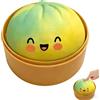 Generico Gigante Glitter Squishys Ravioli,Nuovo Glitter Dumpling Squishys, Divertente Giocattolo Antistress Bao Bun Con Vaporiera, Morbida Pallina Antistress Ravioli Spremere Giocattoli,Adatto agli adulti