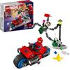 LEGO Marvel Inseguimento Sulla Moto: Spider-Man vs. Doc Ock, Motocicletta Giocattolo da Costruire per Bambini e Bambine da 6 Anni in su con Shooter e Spara Ragnatele, Idea Regalo di Compleanno 76275