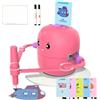 KINMRIS Robot da Disegno per Bambini Giocattolo Educativo Interattivo con 100 Carte, Giocattolo da Pittura Montessori per Bambini e Bambine da 3 a 8 anni, Apprendimento Precoce, Compleanni (Rosa, Base)