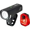 SIGMA Set luci per bicicletta a LED Aura 40/ Hiro 10 | Luce anteriore e posteriore alimentate a batteria | Set di luci ricaricabili resistenti alle intemperie con USB-C