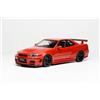 MOTORHELIX M83411 1/18 Nissan Skyline R34 su Misura Versione Active Rosso