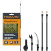 Fiskars Cesoia e sega per alberi con testa rotante e asta XtendControl, 40,6 m