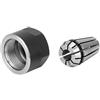 LVYXON ER11 - Set di mandrini con dado di serraggio per fresatura CNC e macchina per incidere, portautensili in acciaio a molla, gamma di presa da 1 a 7 mm (5 mm)