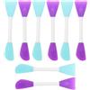 MAGICLULU Spatole Doppia Estremità per Miscelare Pigmenti e Colori in Silicone Set 8 Pezzi Strumenti Professionali per Pittura su Tessuto e Pittura Artistica Riutilizzabile