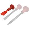 BOOMET Scalpello a mano singolo o set · Dimensioni a scelta · Set scalpello extra robusto con protezione per le mani rosse per pietra e piastrelle · Scalpello piatto (scalpello per fughe)