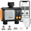 johgee computer di irrigazione WLAN 2 uscite 2,4 GHz, orologio intelligente per irrigazione giardino compatibile con app Alexa & Smart Life, con hub Wi-Fi per giardini e prati