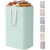 Lifewit Cesto Portabiancheria, Cesta Portabiancheria Pieghevole, Portabiancheria Sporca con Manici Allungati, Laundry Basket per Camera da Letto, Bagno e Lavanderia, 80L, Blu Verde