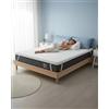 ONNUVO Topper Memory Foam Matrimoniale 160x200 cm, Sfoderabile, Altezza 8 cm, Lavabile In Lavatrice, Alta Densità, Rivestimento Morbido, 4 Angoli Elastici, Bambù, MARCHIO ITALIANO