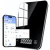 izeyu Bilancia da cucina digitale intelligente con display LED, calcolatore di nutrienti e app gratuita, portata 10 kg (22 lb), 5 unità di misura, precisione 1 g / 0,05 oz - ideale per panificazione
