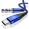 sweguard Cavo USB C a Jack 3.5mm 1.2M,Cavo aux USB C da 3,5 mm per cuffie, autoradio, altoparlanti, compatibile con iPhone 17, 16, 15, MacBook, iPad Pro/Air,Galaxy S26,S25,S24,S23,S22,S21, Note