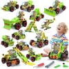 MOONTOY 14-in-1 Giochi Costruzioni per Bambini Regali,218 Pezzi Kit di Blocchi da Costruzione per Bambino,Giocattolo Creativi Costruzione per Bambini,STEM Educativi Regalo di 4 5 6 7 8 9 anni