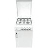 Eltronic PRONTA CONSEGNA - SPEDIZIONE IMMEDIATA Cucina Libera installazione 50 x 50 cm con Coperchio 4 Fuochi con vano portabombola Bianca DCG Eltronic EKP2400