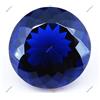 Gemma sfusa certificata rotonda tormalina indicolite blu impeccabile 110,30 ct