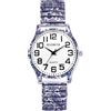 OIDEA Orologio da polso da donna, con cinturino elastico, analogico, al quarzo, con numeri grandi, facile da leggere, stile casual