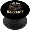 Mechanic I Am The Warranty Funny Craftsm Sono il meccanico di garanzia amante delle auto PopSockets PopGrip Adesivo