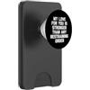 Funny Saying & Funny Designs Il mio amore per te è più forte di qualsiasi ordine restrittivo - Divertimento PopSockets PopWallet per MagSafe