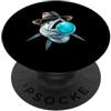 Fin & Fedora Aquatic Art Marlin Fish Fedora Cappello Bubble Gum Ocean Angler PopSockets PopGrip Adesivo