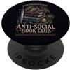 Goth Book Club Apparel Riunione settimanale introverso del libro di Fantasy Dragon Reader PopSockets PopGrip Adesivo