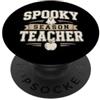 Spooky Classroom Co Carino Spooky Stagione Insegnante Ritorno a Scuola Halloween Apple PopSockets PopGrip Adesivo