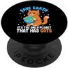 Save Earth It's The Only Planet That Has Salva la Terra È l'unico pianeta che ha i gatti PopSockets PopGrip Adesivo