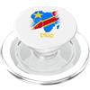 Congo Teez Mappa dell'Africa Bandiera del Congo DR | Orgoglio congolese PopSockets PopGrip per MagSafe