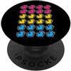 Rubber Ducks Pixel Art LGBT Pansexual Fl Anatra Pixel Art LGBT Pansessuale Colori Bandiera PopSockets PopGrip Adesivo