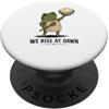 Vintage Sourdough Bread Makers Graphics We Rise At Dawn Cottagecore Frog - Paniere a lievitazione naturale PopSockets PopGrip Adesivo