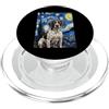 Starry Paw Prints Puntatore tedesco a pelo corto Van Gogh Notte stellata PopSockets PopGrip per MagSafe