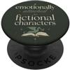 Fictional Character Emotional Reading Bo Citazione di Fantasy Reader per gli amanti dei libri di fantascienza PopSockets PopGrip Adesivo
