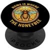 BDAZ Home Is Where The Honeybee apicoltore apicoltura giardino PopSockets PopGrip Adesivo
