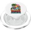 Coastal Fun Beachwear Creato per infradito e stile di vita in spiaggia con nebbia oceanica PopSockets PopGrip per MagSafe