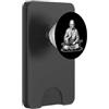 samurai monk meditation zen warrior japa Samurai Monaco Meditazione Arte PopSockets PopWallet per MagSafe