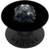 PM-Artistic Astronauta cavaliere del futuro nel Medioevo PopSockets PopGrip Adesivo