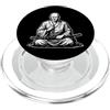 samurai monk meditation zen warrior japa Samurai Monaco Meditazione Arte PopSockets PopGrip per MagSafe