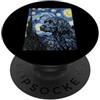 Van Gogh Pet Portraits Cane d'acqua portoghese van Gogh Notte stellata Pittura PopSockets PopGrip Adesivo