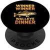 Fisherman Dad Vintage Fishing Triumph Divertente vincitore vincitore Walleye cena Detto PopSockets PopGrip Adesivo