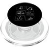 A.J.B.S Designs Andato a pescare, Fuori sede. Scappare tutti i giorni. PopSockets PopGrip per MagSafe
