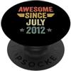 Legend Since Birthday Awesome Since July 2012 PopSockets PopGrip Adesivo